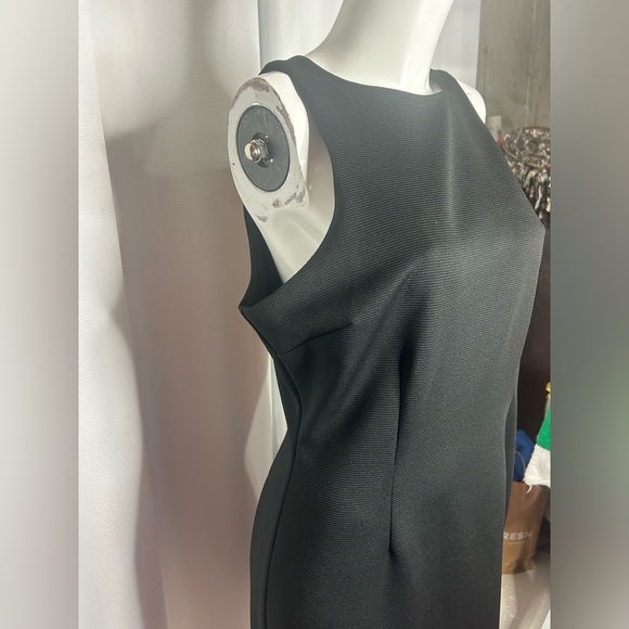 Metaphor Women's Black Midi Bodycon Texture Sleeveless Dress - Picture 6 of 11